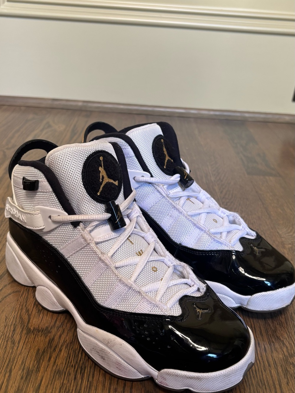 Jordan 6 Rings White & Black Sneakers